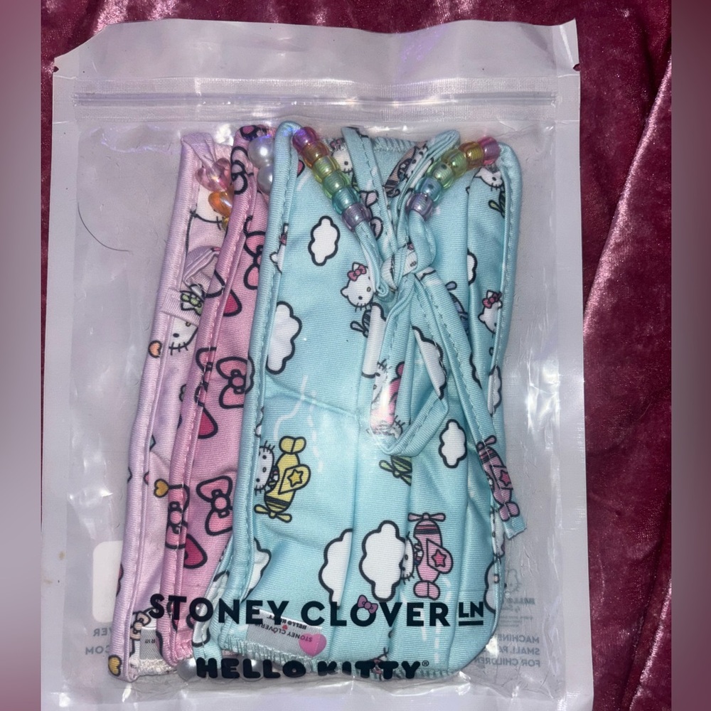 Stoney Clover Lane Hello Kitty Face Masks set New